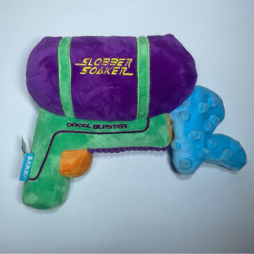 BARK BOX Drool Blaster Slobber Super Soaker DOG TOY Plush Squeaks Crinkle NEW